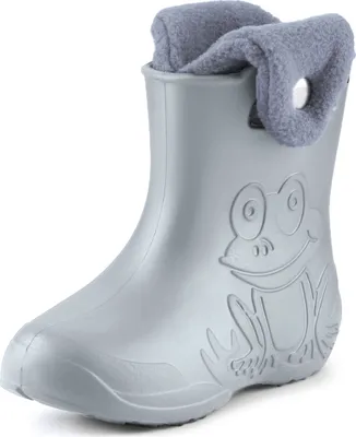 Produktbild von Ladeheid Eva Kinder Jungen Mädchen Gummistiefel Regenschuhe gefüttert LA-CA-04 (Grau, 32/33 EU)