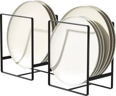 Produktbild von Küchenregal mit 2 Ablagetrennern / Ablage für Küchenkasten Organizer