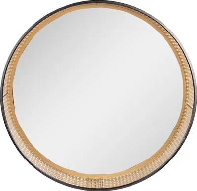 Zdjęcie produktu dla Clayre & Eef Lustro Ø 60 cm brązowy metal