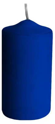 Produktbild von 2x Stumpenkerze Ø 60 x 120 mm 30 Stunden Brenndauer dunkelblau