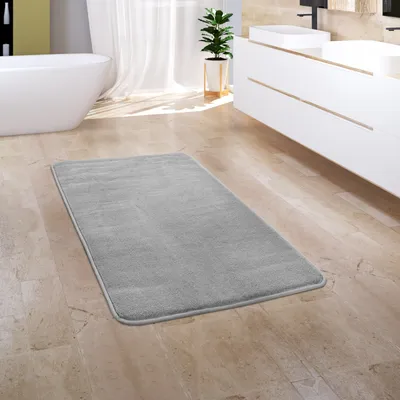 Produktbild von Badezimmerteppich Badematte Badteppich Badvorleger Flauschig Memory Foam 3D Grösse 60x100 cm