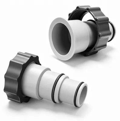 Zdjęcie produktu dla Adapter do węża basenowego, 2 sztuki, średnica 32 i 38 mm, typ A, gwint wewnętrzny