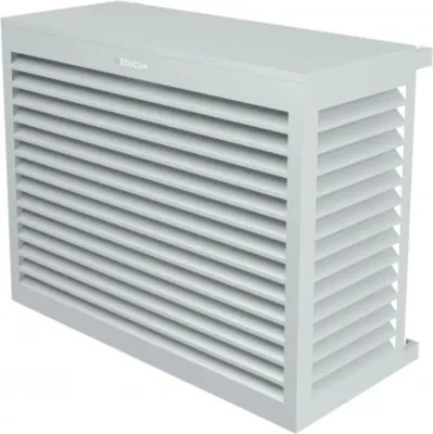 Produktbild von DECOCLIM Aluminium Schutzgehäuse RAL7035 Größe M, Innenmaße: H 835 x W 1050 x D 510-660 mm (Tiefe anpassbar)