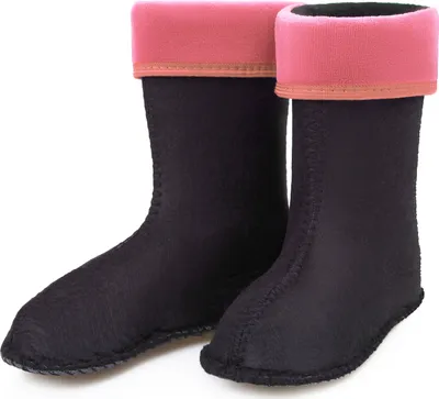 Produktbild von Ladeheid Kinder Mädchen Jungen Wärmende Stiefelsocken für Gummistiefel Innenschuh für Modell LA-KL-EVA-Kids und KL050, KL045 (Rosa, 26 EU)