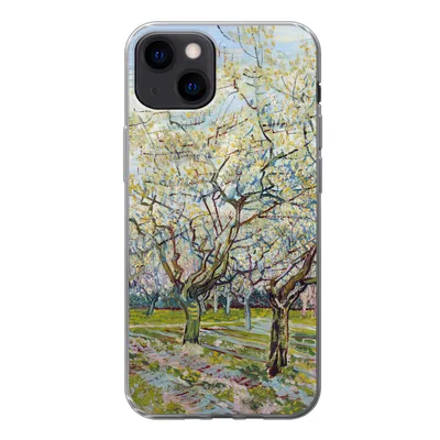 Produktbild von MuchoWow® Handyhülle Schutzhülle Hülle für iPhone 13 Blühender Obstgarten - Vincent van Gogh Silikon Softcase Handy Hülle - Karteninhaber