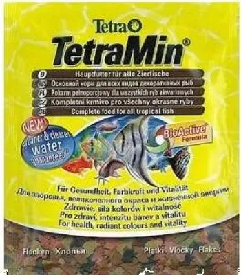Produktbild von Tetra Min Flakes 12g - Flockenfutter für Fische Tetra