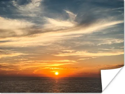 Produktbild von MuchoWow® Poster Sonnenuntergang - Strand - Japan 160x120 cm - Foto Plakat