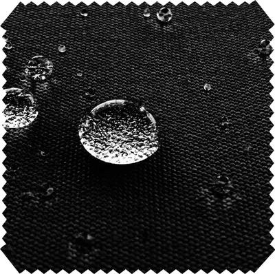 Produktbild von novely ARAGON WATERPROOF UV - Premium Acryl Outdoor-Stoff Polsterstoff in Baumwoll-Optik Markisenstoff Meterware 1lfm - Farbe: 03 Schwarz