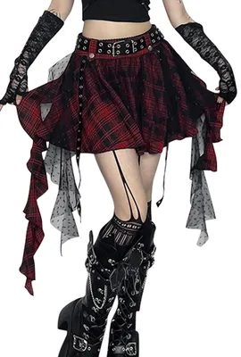 Obrázok produktu pre Mini sukňa punkového štýlu pre cosplay a párty