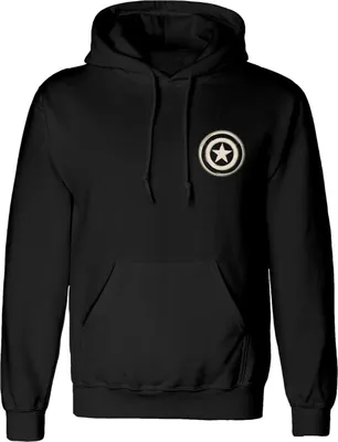 Image de Captain America - Sweat à capuche homme/femme unie HE3071 (L) (Noir)