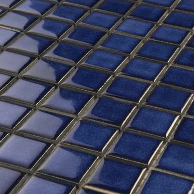 Produktbild von Mosaikfliesen Keramik 25x25x4mm Blau