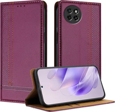 Image de Etui pour itel S23 étui en cuir avec fonction stand Violet