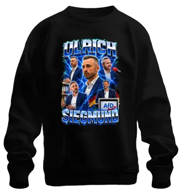 Productafbeelding van Ulrich Siegmund, AfD, Duitsland, verklaring, sarcasme, sweatshirt, trui, zwart, maat S