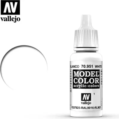 Produktbild von Vallejo 70.951, 17 ml, Weiß, Matte, Flasche