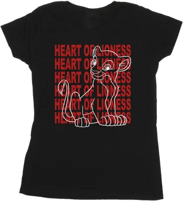 Produktbild von Disney - "The Lion King Heart Of A Lioness" T-Shirt für Damen BI25225 (M) (Schwarz)