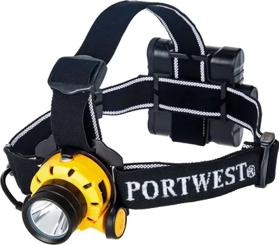 Produktbild von Portwest Ultra Power Stirnlampe - Gelb/Schwarz