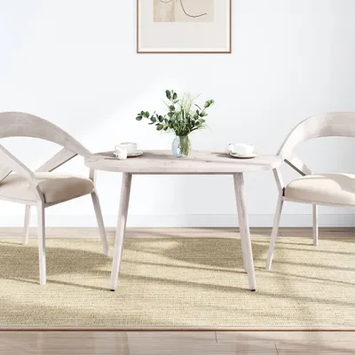 Immagine prodotto di Piano Tavolo Bianco 110x55x2,5 cm Legno Massello di Pino Ovale