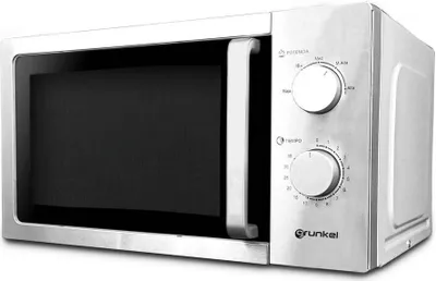 Produktbild von Grunkel MW-20INOX, Arbeitsplatte, Kombi-Mikrowelle, 20 l, 700 W, Drehregler, Edelstahl