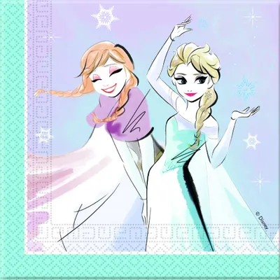 Produktbild von Disney Frozen kleines Funkeln Servietten 20 Stück