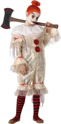 Immagine prodotto di Atosa Kids Macabra Costume da Clown Beige 5-6 Anni Beige 5-6 Anni