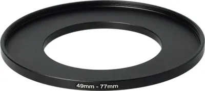 Produktbild von vhbw Step-Up-Ring Adapter 49mm - 77mm für Kamera Objektiv - Filteradapter, Metall Schwarz