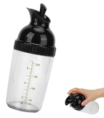 Salatdressing-Shaker 200 ml, auslaufsicher, mit Deckel, BPA-frei