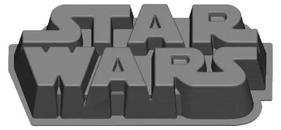 Productafbeelding van Star Wars siliconen bakvorm met logo