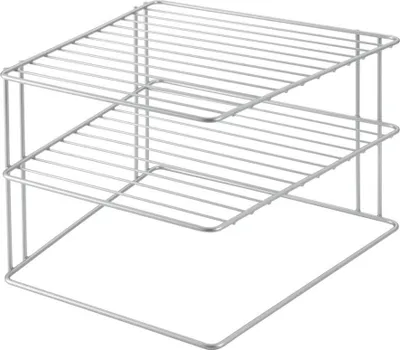Obrázek produktu pro Metaltex Space Line Bordenrek 2 Etages 25x25x19 cm Zilver