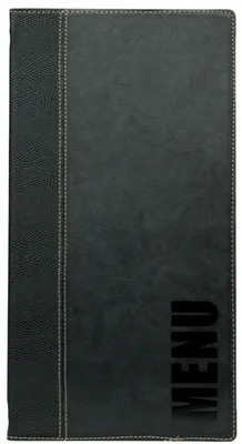Produktbild von Securit MC-TR45-BL, A4, Leder, PolyurethanKunststoff, Kunststoff, Schwarz, Matt, Lack, Kunststoff, Abgerundete Ecken