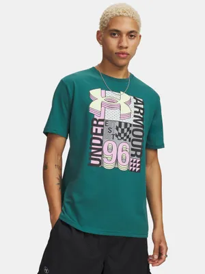 Obrázok produktu pre Under Armour Ua M Logo Collage Ss – rack green, veľkosť: S