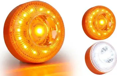 Immagine prodotto di Lampeggiante per auto arancione con magnete e funzione di ricarica USB-C