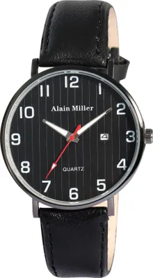 Produktbild von Alain Miller Herrenuhr mit Band aus Kunstleder