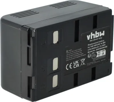 Produktbild von vhbw Akku Ersatz für Panasonic HHR-V211, VW-VBH10E, HHR-V212, P-V212, PV211, VW-VBS10, VW-VBH20E für Videokamera Camcorder (4000 mAh, 4,8 V, NiMH)