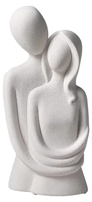 Image de Sculptures céramiques modernes de couples, idéales pour la décoration intérieure