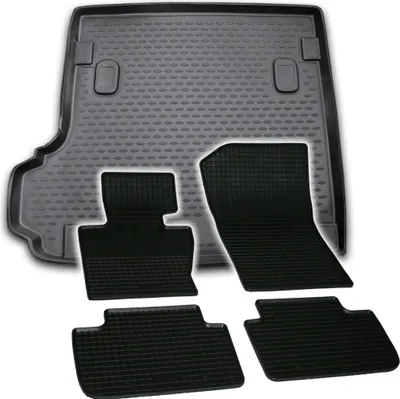 Produktbild von Gummi Kofferraumwanne + Fußmatten Set für BMW X3 E83, Bj. 1/2004-8/2010