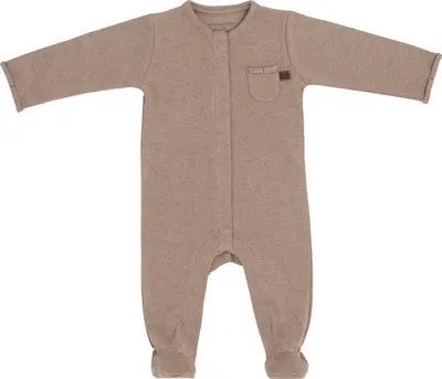 Produktbild von Baby's Only Strampler mit Füßen Melange - Clay - 56 - 100% Baumwolle