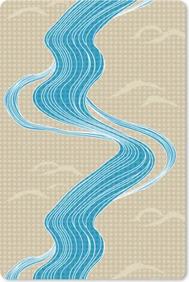 Produktbild von MuchoWow® Mauspad Mousepad Muster - Berg - Fluss 18x27 cm - Mousepads - Maus Mat - Pad - Mausunterlage