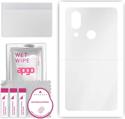 Produktbild von apgo Rückseite Schutzfolie, klar, kompatibel mit Sharp Aquos D10, Hinten Hydrogel-Displayschutzfolie mit Positionierhilfe, kratzfest, einfache Montage
