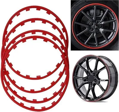 Immagine prodotto di Anello in fibra di nylon per ruote da 19 pollici - Rosso