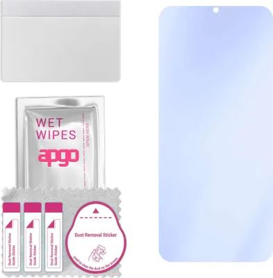 Produktbild von apgo Hybrid Schutzglas, kompatibel mit Tecno Camon 19 Neo, 9H Härte, Flexible Nano Glass PRO, toller Ersatz für Hartglas, kratzfester Displayschutzglas, Displayschutz, Full Glue