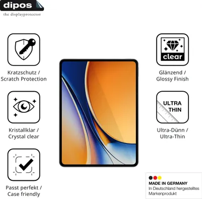 Produktbild von 2x Schutzfolie für Realme Pad 3 11.6 Zoll klar Displayschutzfolie Folie Display Schutz dipos