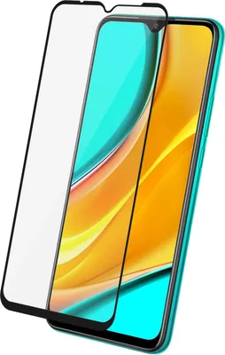 Produktbild von Avizar, Displayschutzfolie aus Glas für Xiaomi Redmi 9, Schwarz