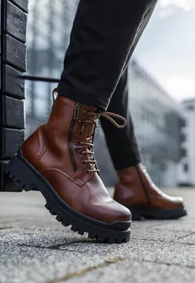 Produktbild von Lammfell Straßenschuhe Modell 378A Braun - Schuhgröße: EUR 45