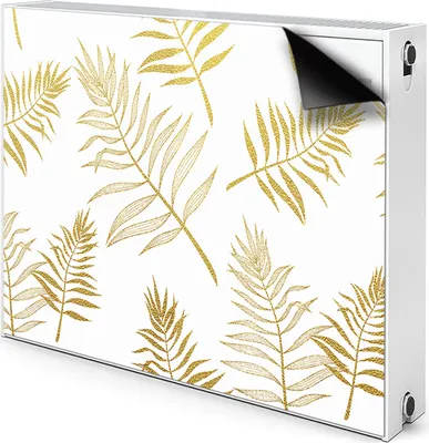 Produktbild von Magnet Verkleidung Abdeckung Heizkörperabdeckung Heizkörperabdeckung 90x60 cm  - Blätter, Palmen