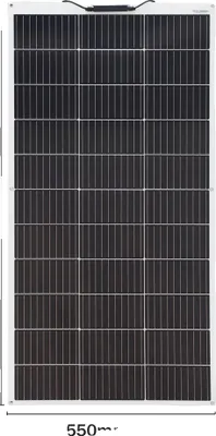 Productafbeelding van Zonnepaneel, flexibel ontwerp, hoge efficiëntie, PET, 150W, 1065x550mm