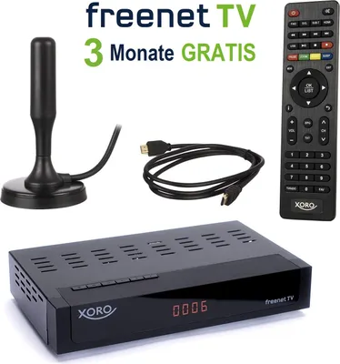 Produktbild von XORO Twin FHD DVB-T2 Receiver HRT8770, Farbe: Schwarz