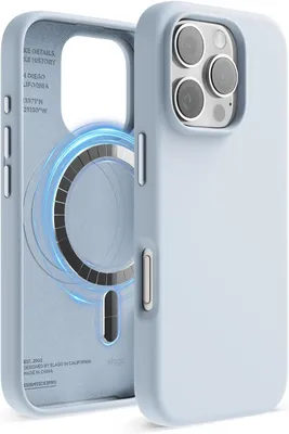Produktbild von Elago MagSafe Silikonhülle für iPhone 16 Pro Hellblau