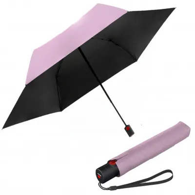 Obrázek produktu pro Knirps KNIRPS U.200 ROSE WITH BLACK - elegantní dámský plně automatický deštník