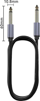 Produktbild von INF 6,5mm auf 6,5mm Audiokabel: Geschirmt für Gitarre, Keyboard, Mischpult 3 m