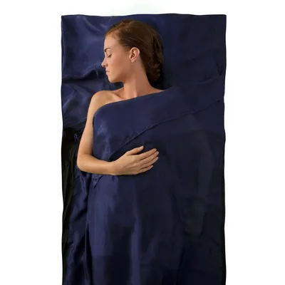 Produktbild von Sea to Summit Premium Silk Travel Liner Double Navy blue